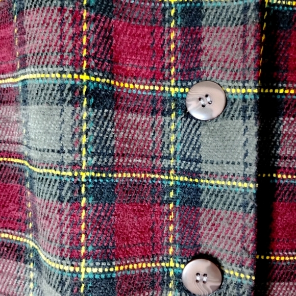 Sag Harbor Plaid Blazer 24W | Vintage Preppy Tartan Holiday Classic Jacket - Picture 4 of 8